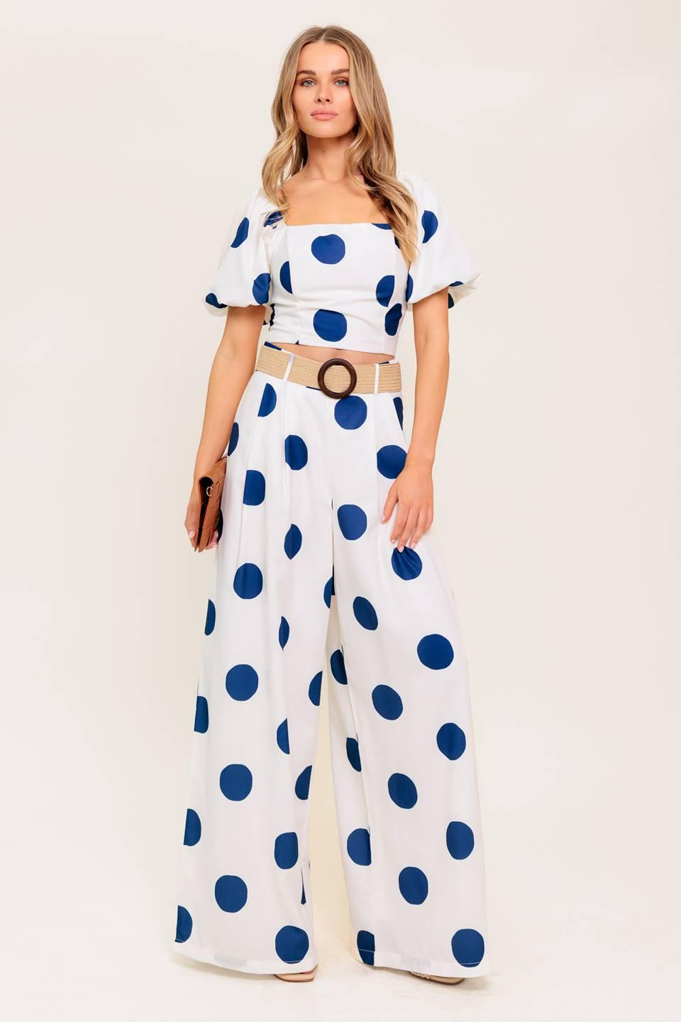 Coconut Kiss Navy Top and Pant Set from KADOU Boutique