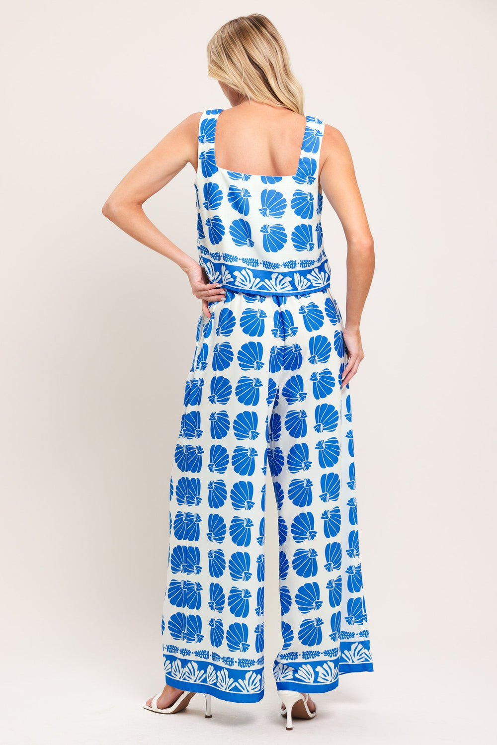 Island Shell Woven Top and Pant Set from KADOU Boutique
