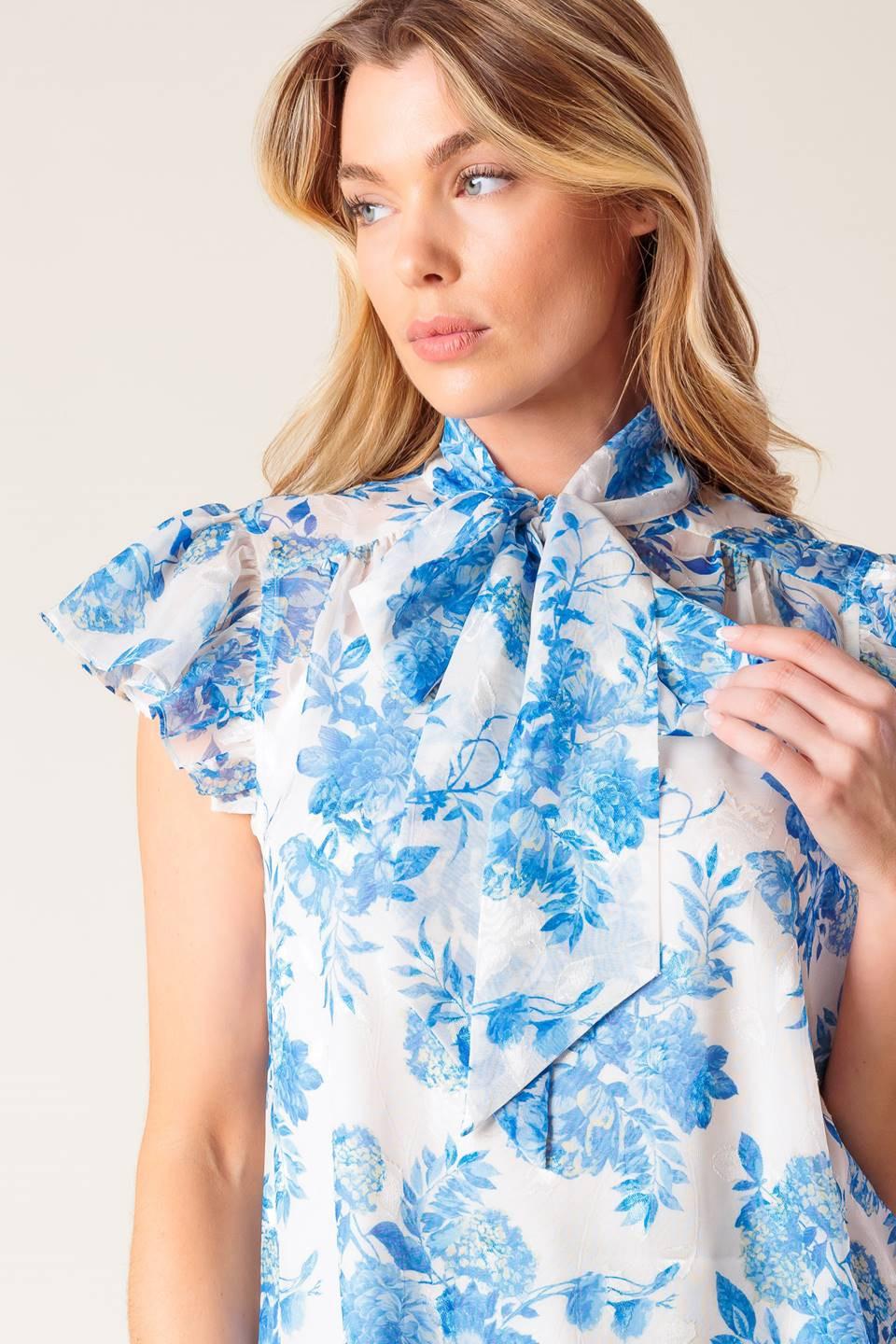 Beauty Icon Woven Top from KADOU Boutique