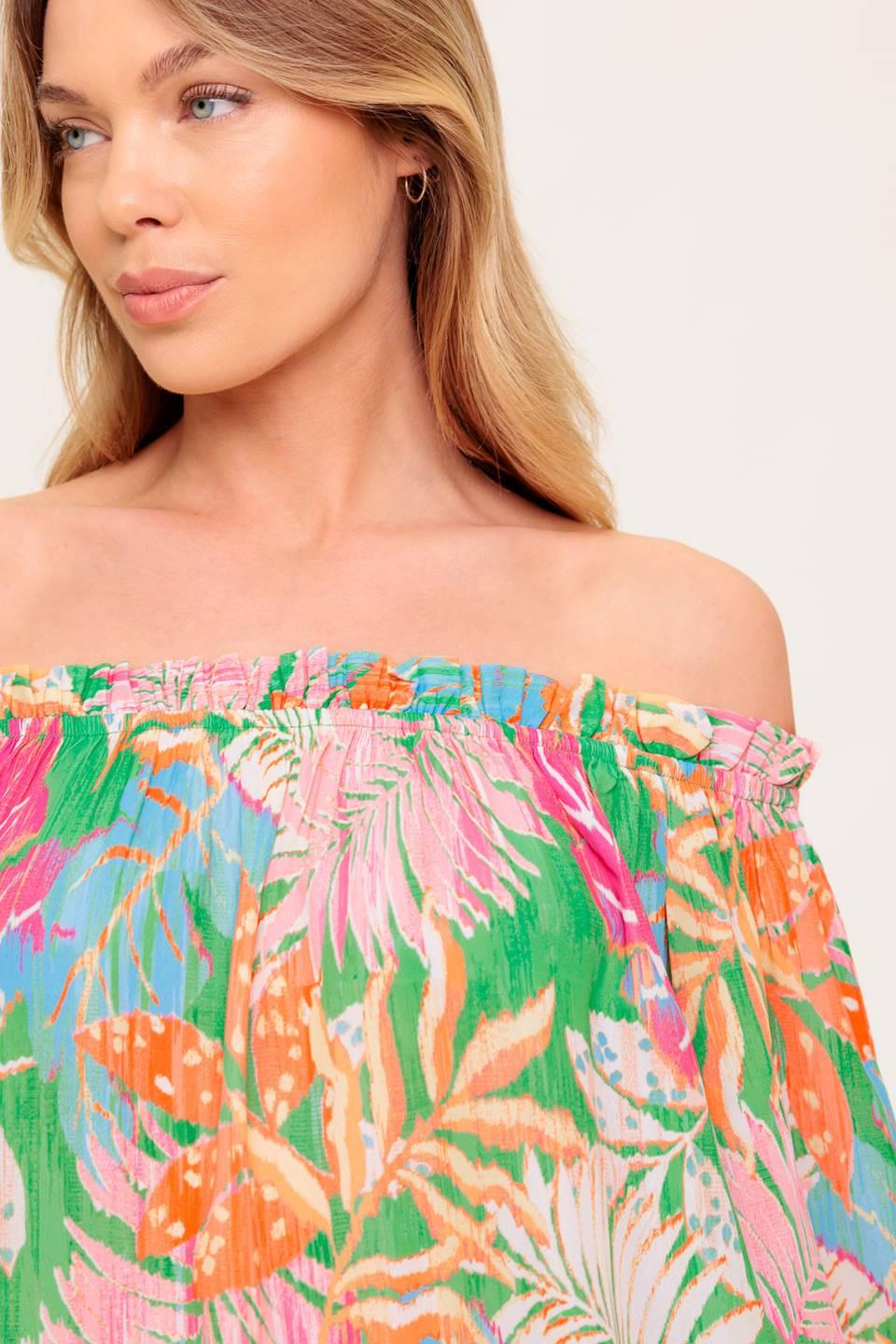 Loving Vow Green Woven Top from KADOU Boutique