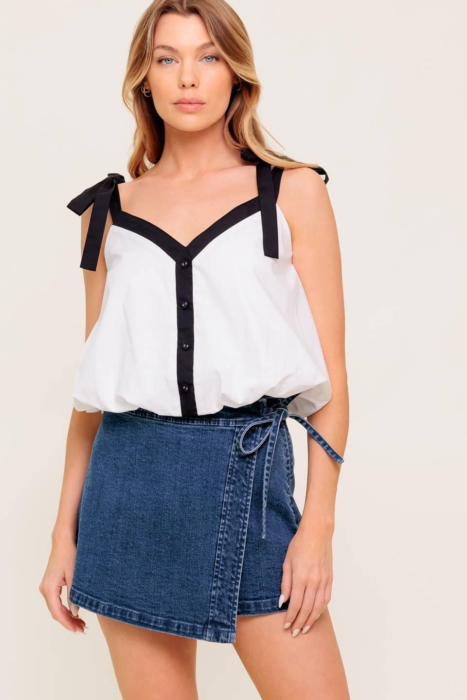 Scent of Spring Woven Top from KADOU Boutique