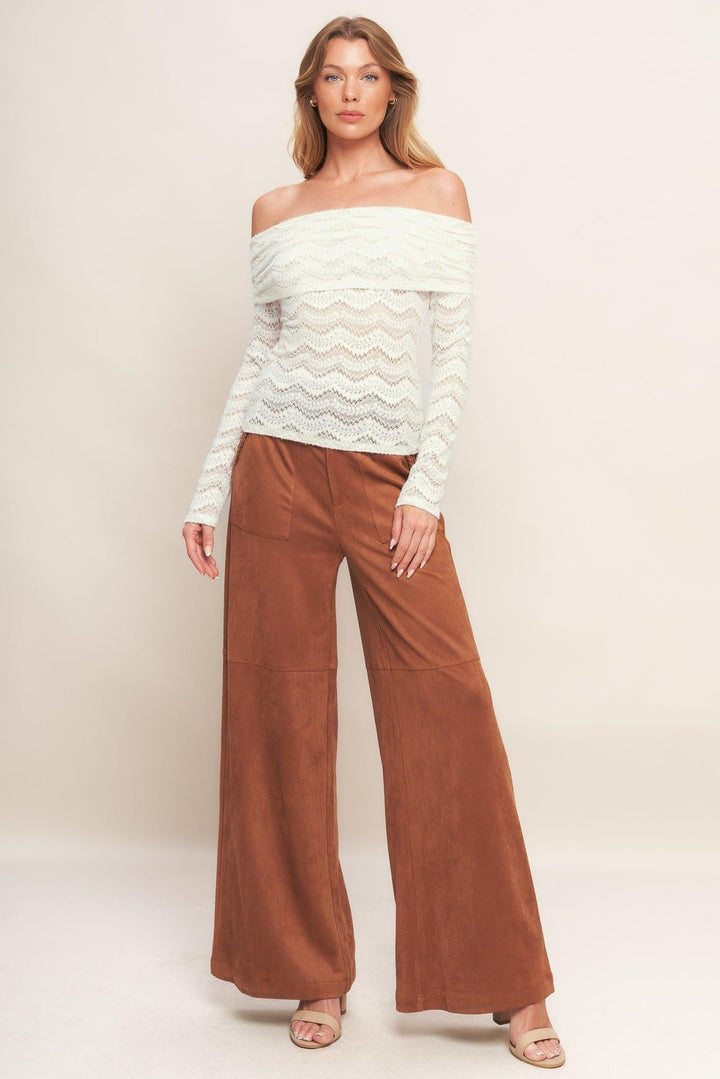 Angelic Sweetie Cream Woven Top from KADOU Boutique