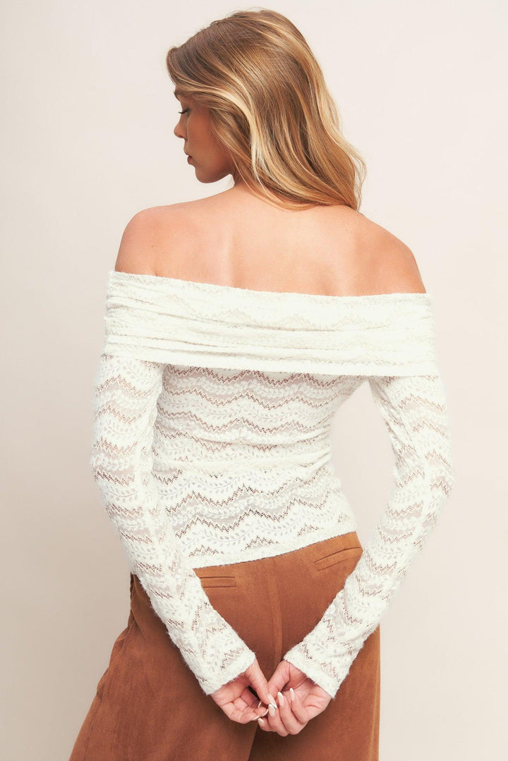 Angelic Sweetie Cream Woven Top from KADOU Boutique