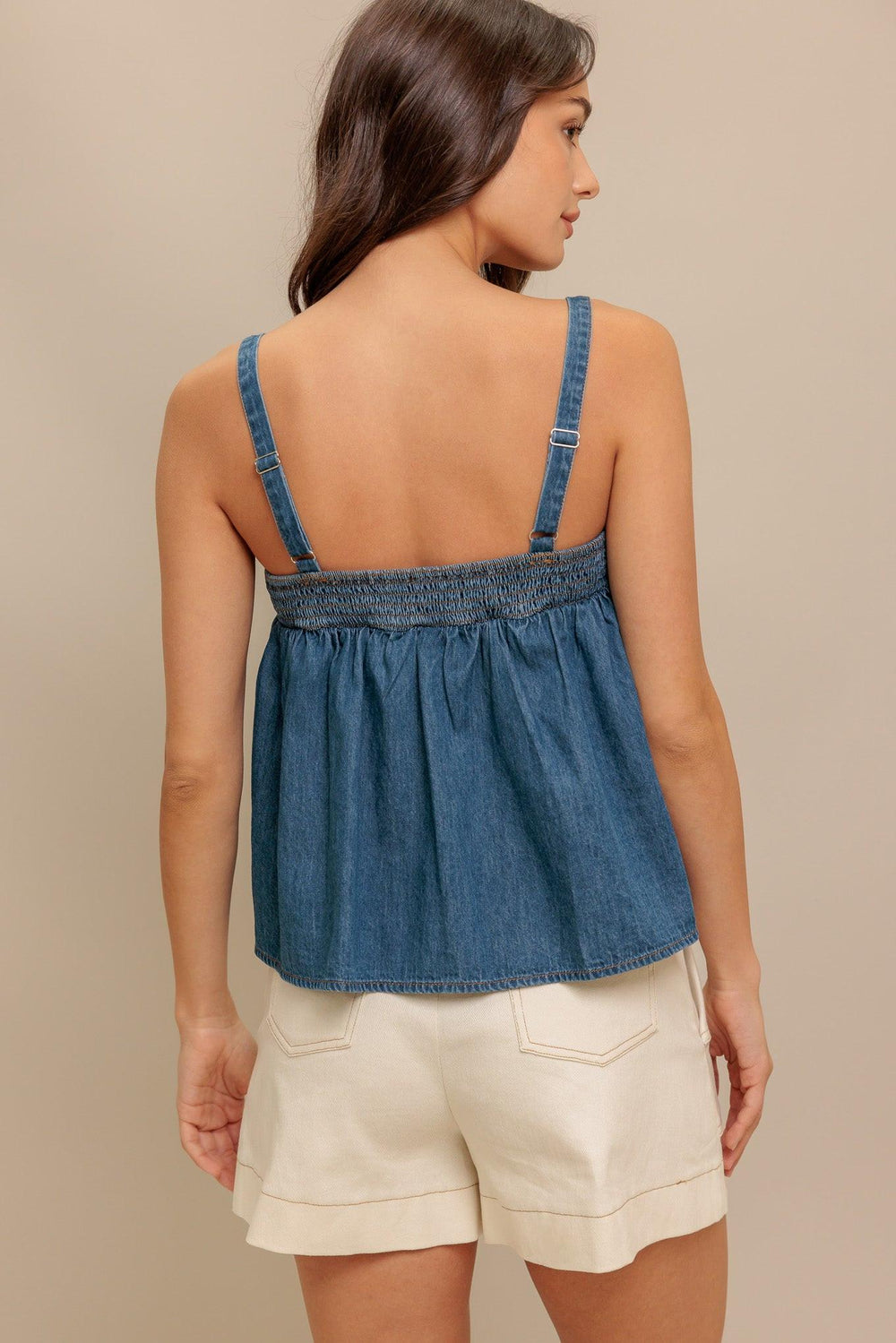 Urban Serenity Denim Top from KADOU Boutique