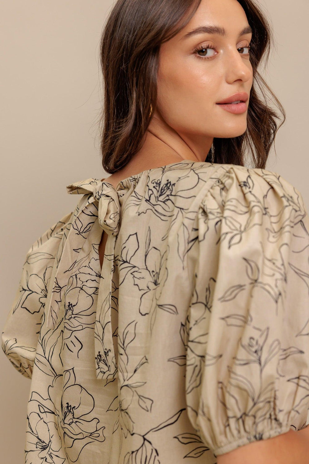 Botanical Luxe Woven Top from KADOU Boutique