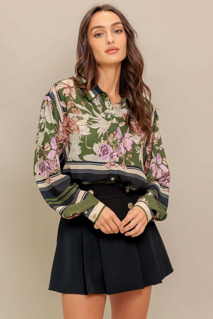 GARDEN CLUB  WOVEN TOP
