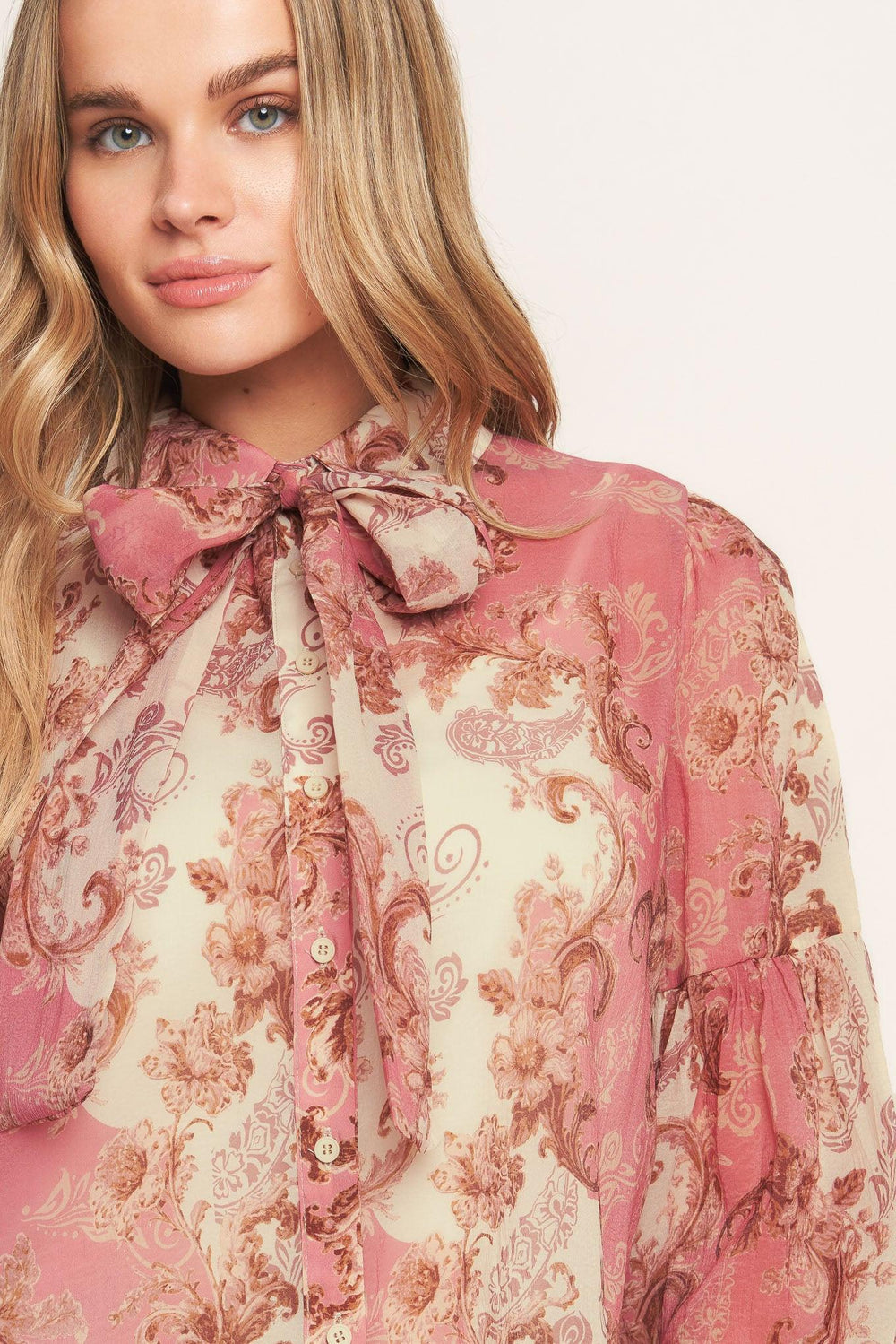 Rococo Rose Woven Top from KADOU Boutique