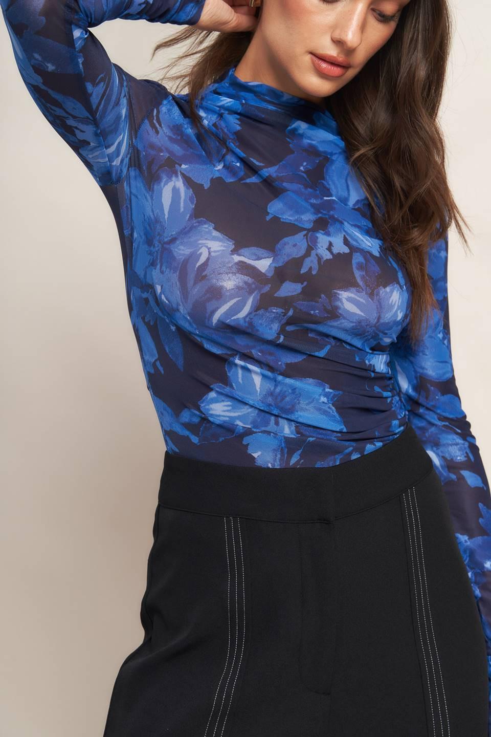 Illuminated Petal Power Mesh Top from KADOU Boutique