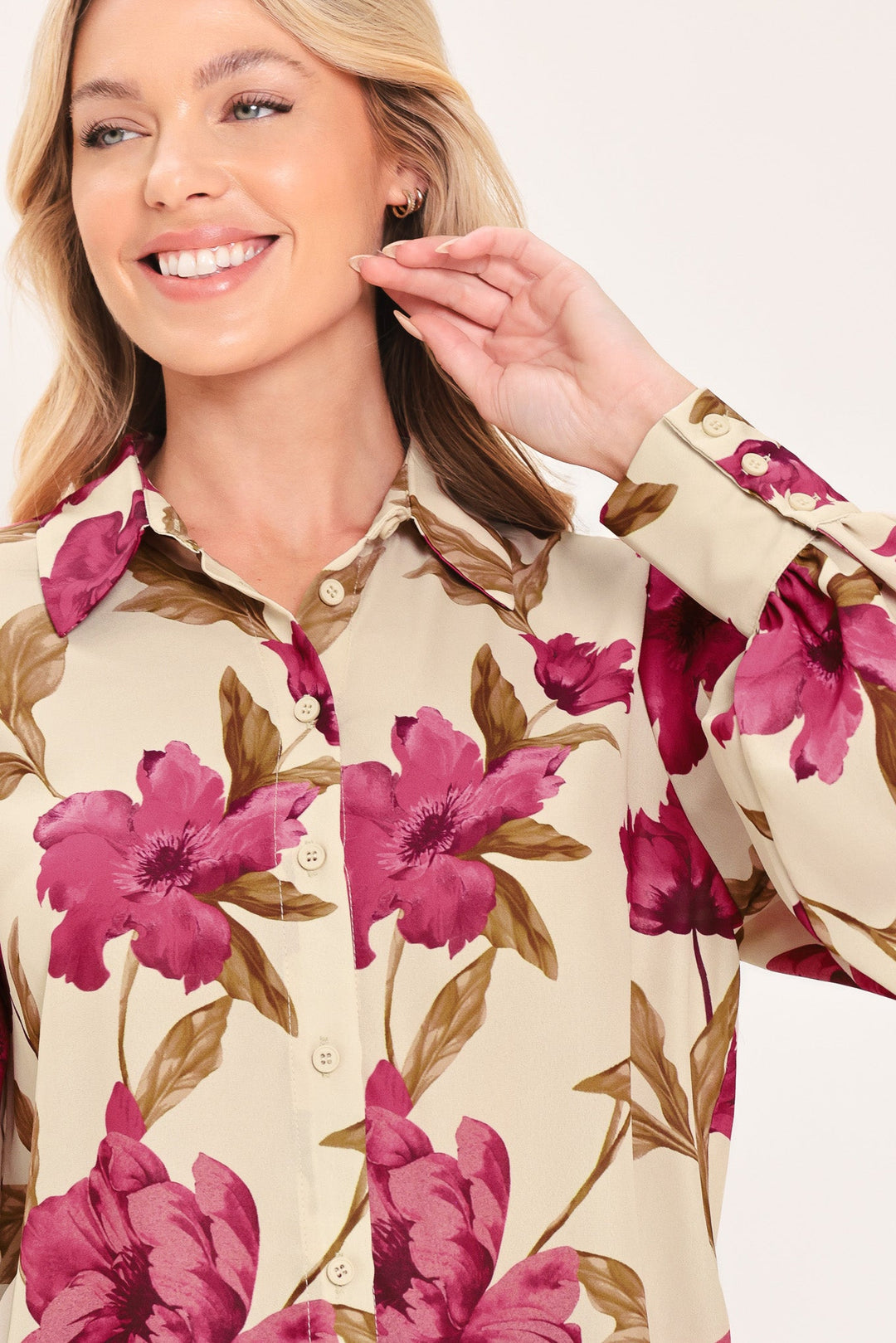 Mulberry Blossom Muse Woven Top from KADOU Boutique