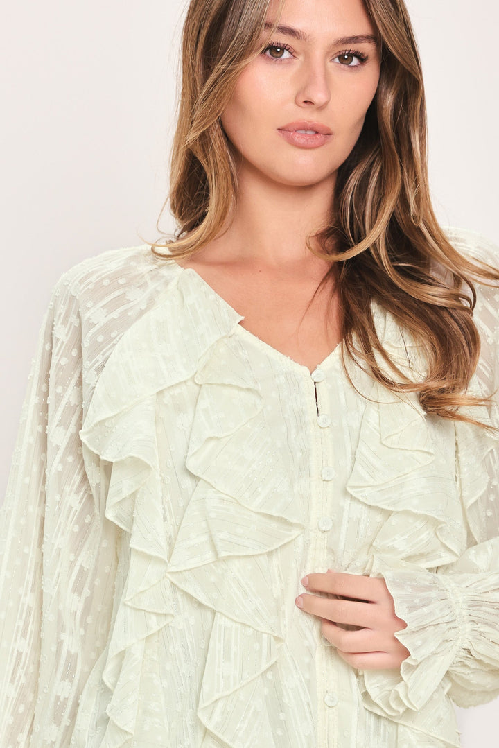 MILK &amp; MOONLIGHT WOVEN TOP