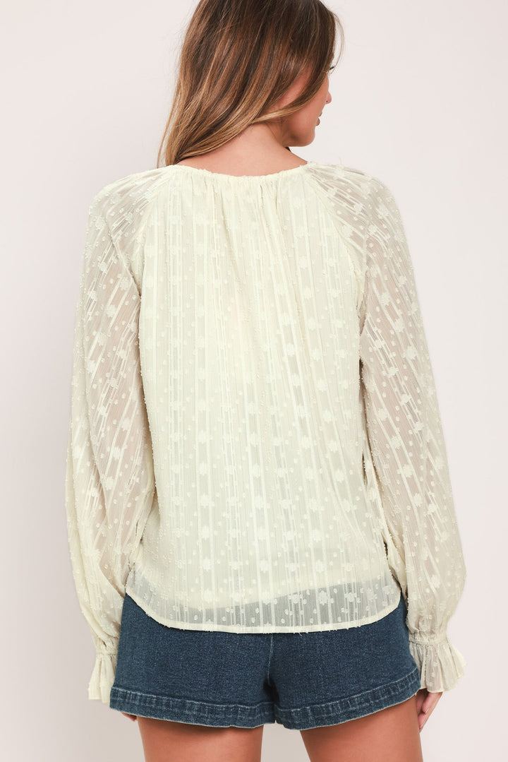 MILK &amp; MOONLIGHT WOVEN TOP