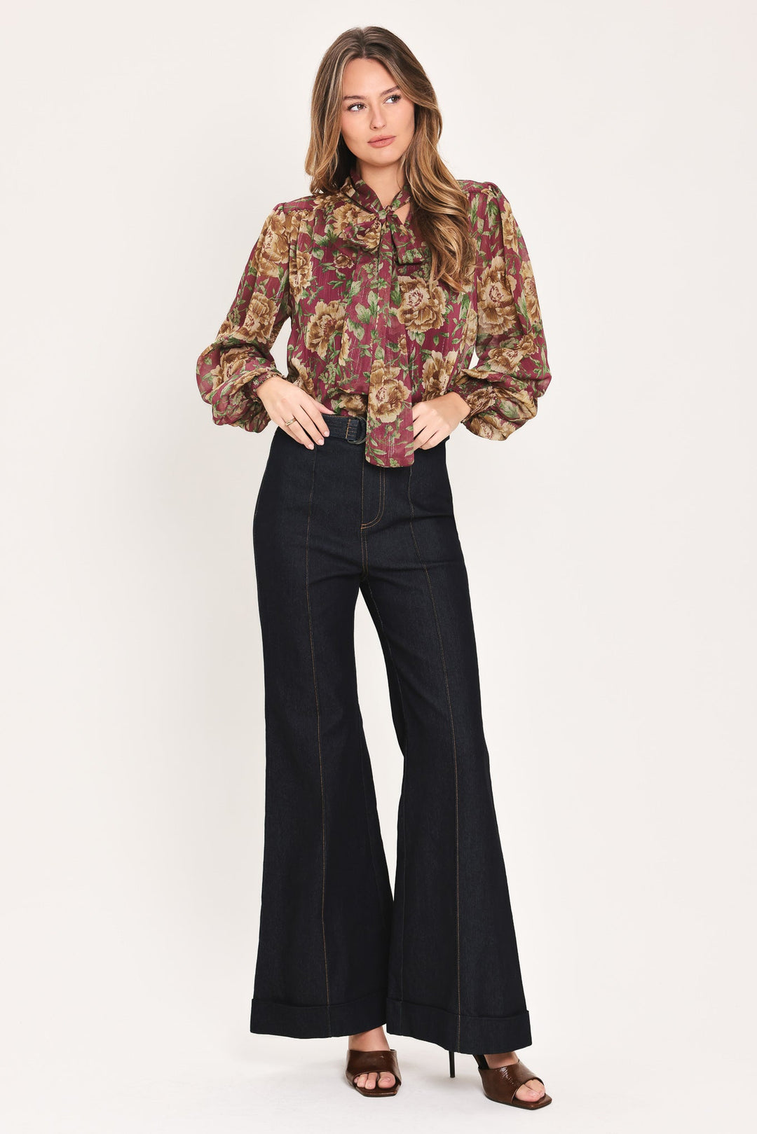 WHISPERING GARDEN WOVEN TOP