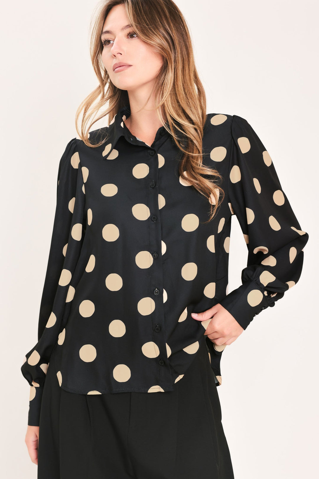 Urban Circles Woven Top from KADOU Boutique