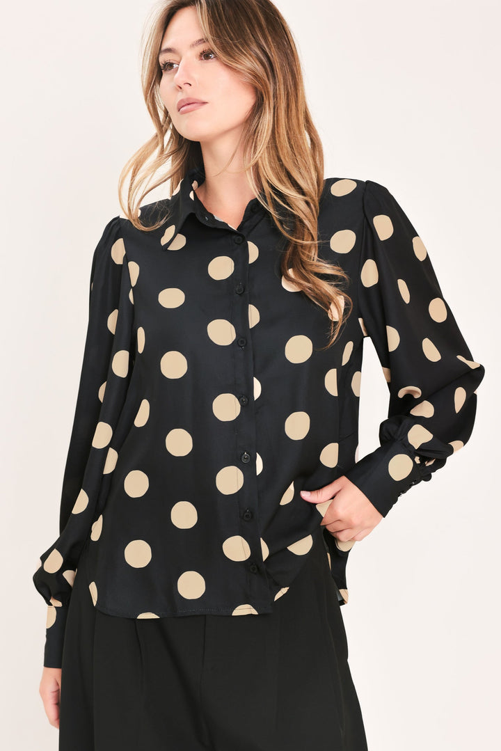 Urban Circles Woven Top from KADOU Boutique