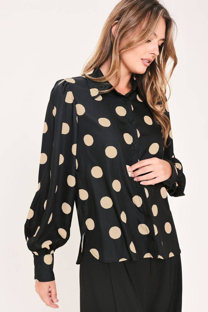 Urban Circles Woven Top from KADOU Boutique