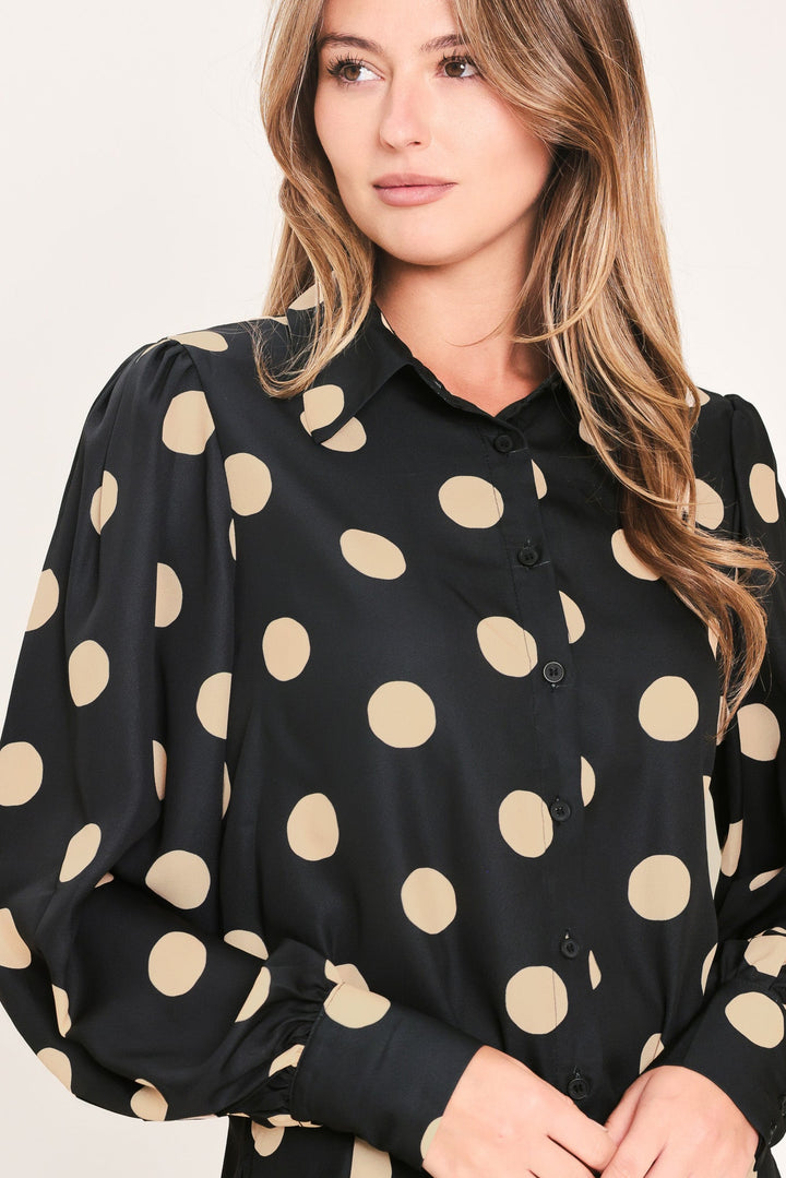 Urban Circles Woven Top from KADOU Boutique