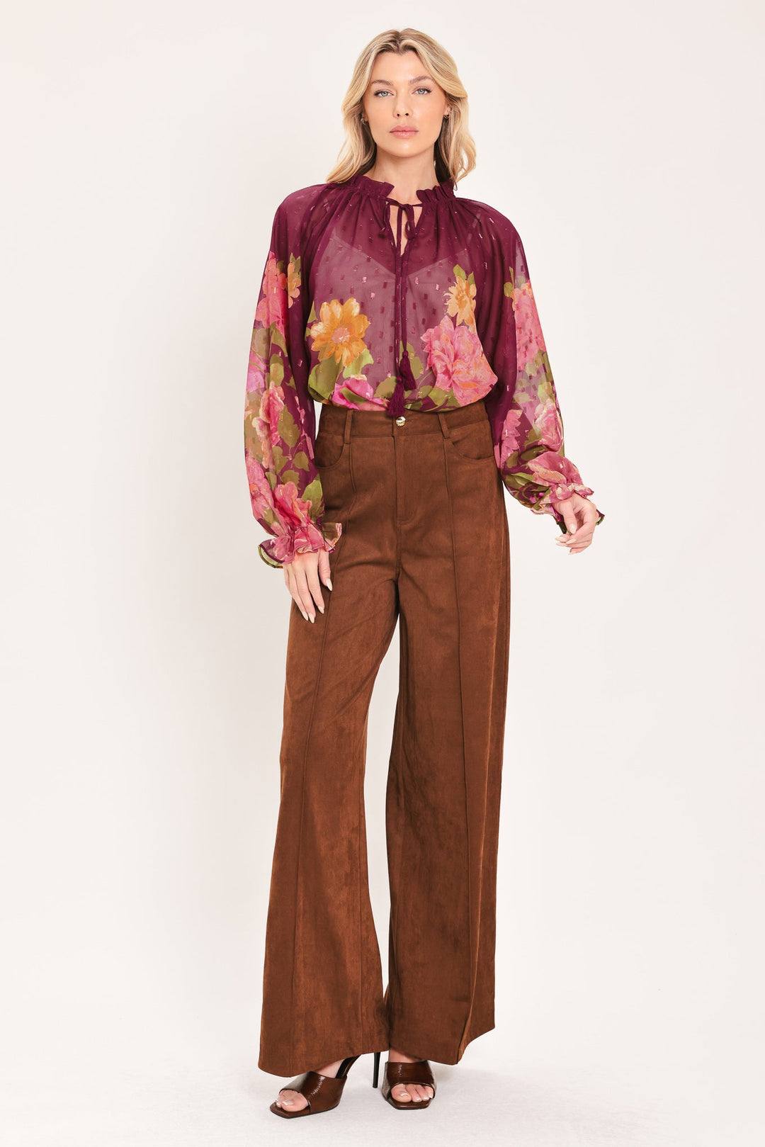 Flora Romantica Woven Top from KADOU Boutique
