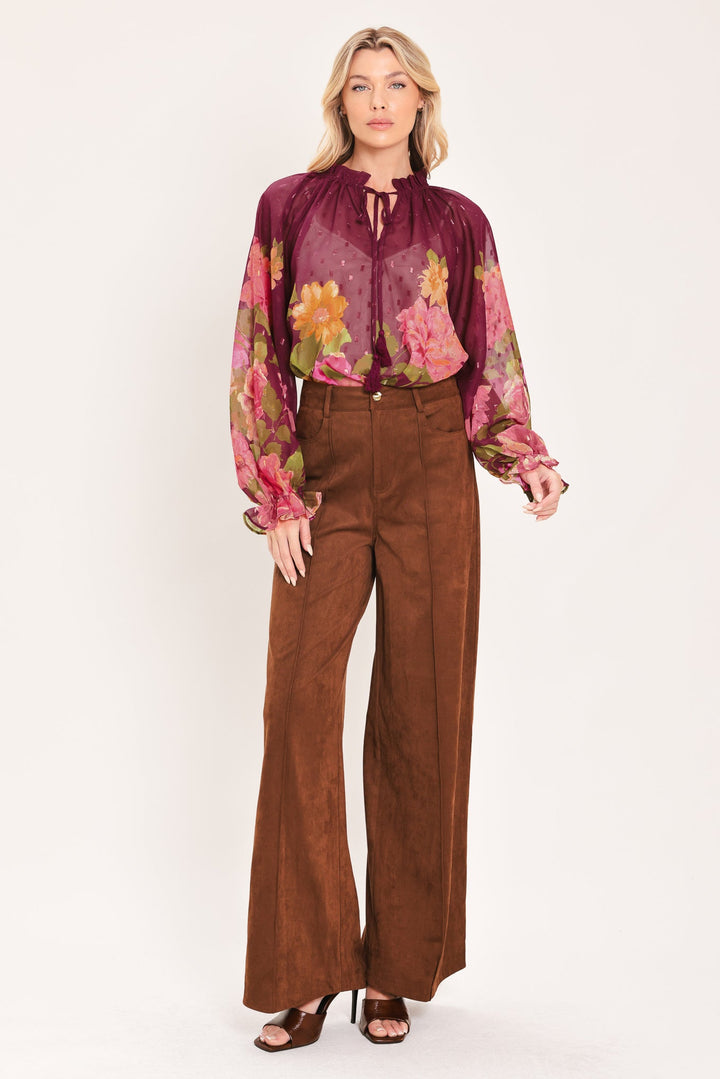 Flora Romantica Woven Top from KADOU Boutique