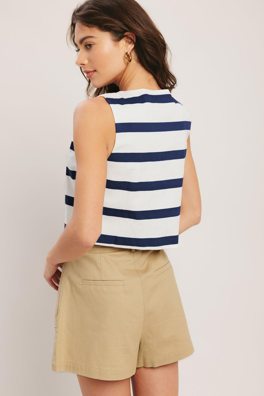 Riviera Sailor Woven Vest from KADOU Boutique