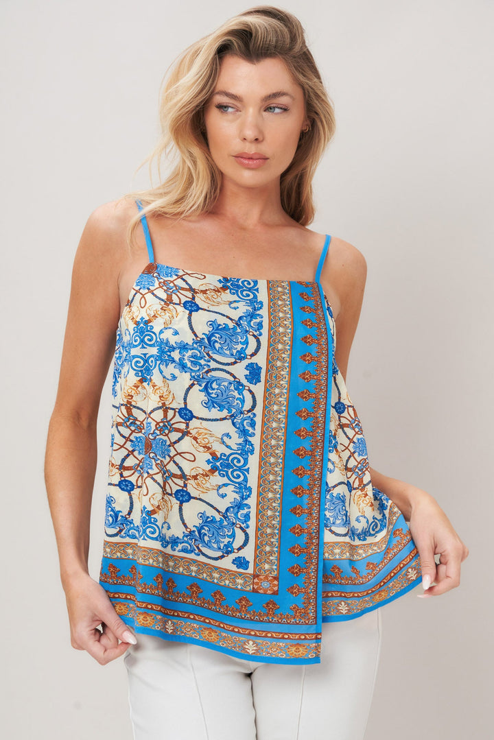 Azure Charm Woven Top from KADOU Boutique