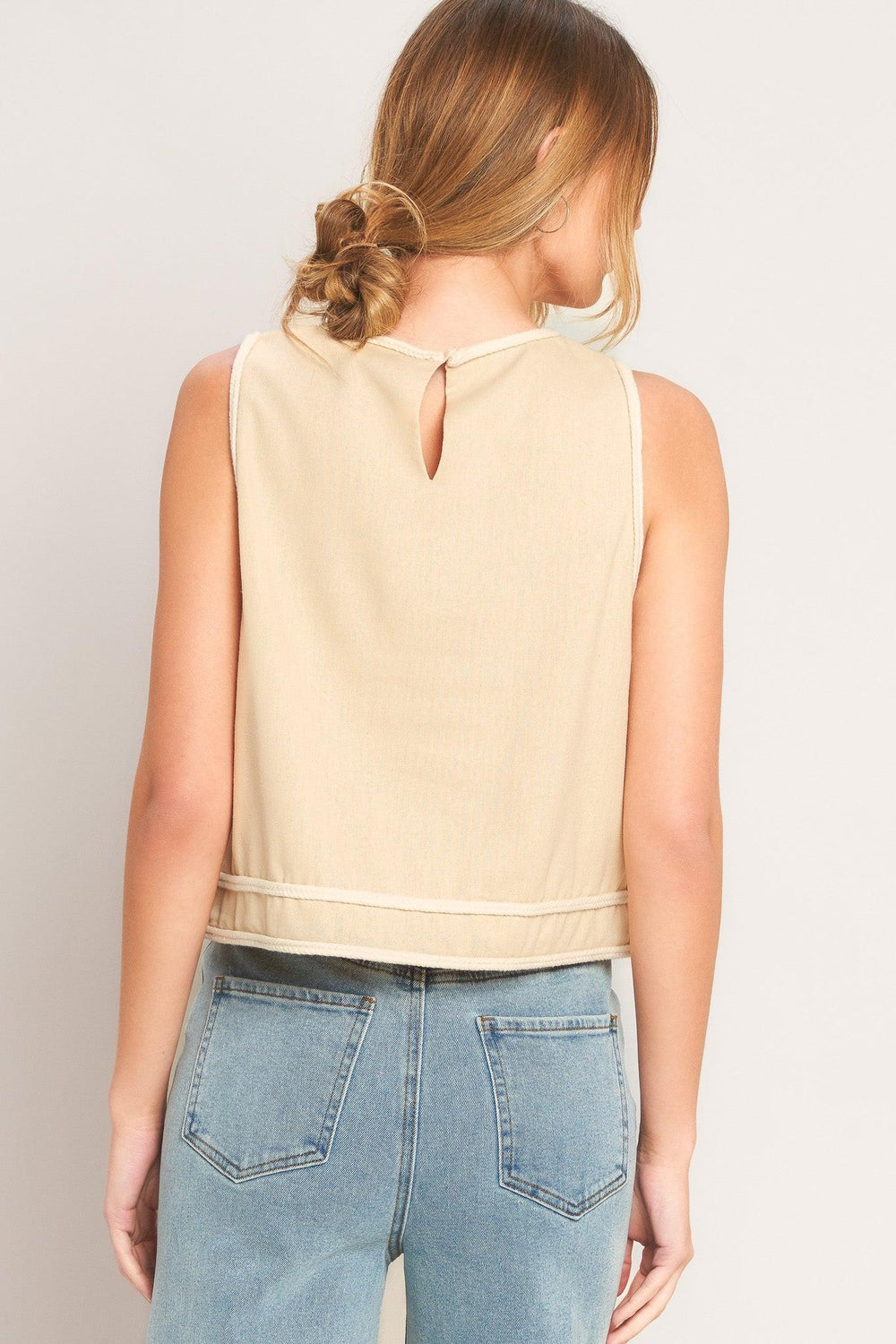 Elevated Essential Woven Top from KADOU Boutique