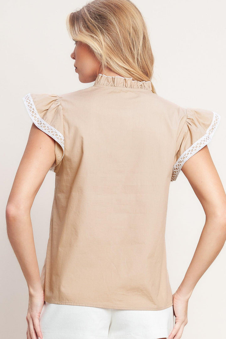 Easy to Admire Woven Top from KADOU Boutique