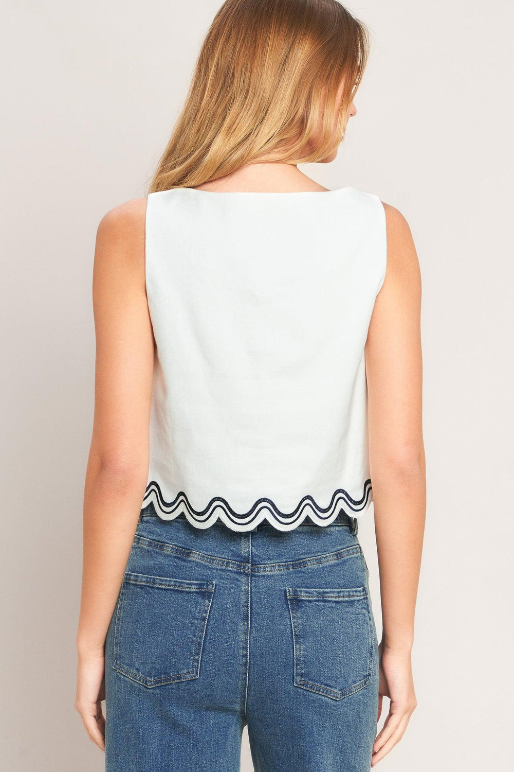 Urban Wave Woven Top from KADOU Boutique