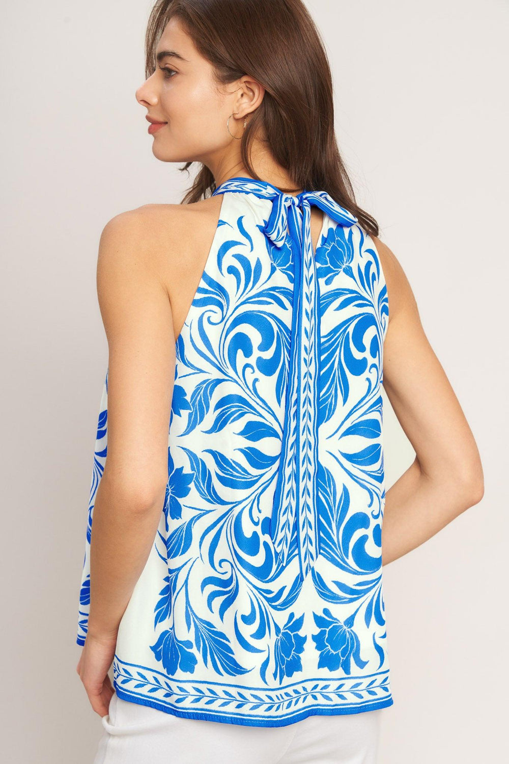 Coastal Charm Halter Woven Top from KADOU Boutique