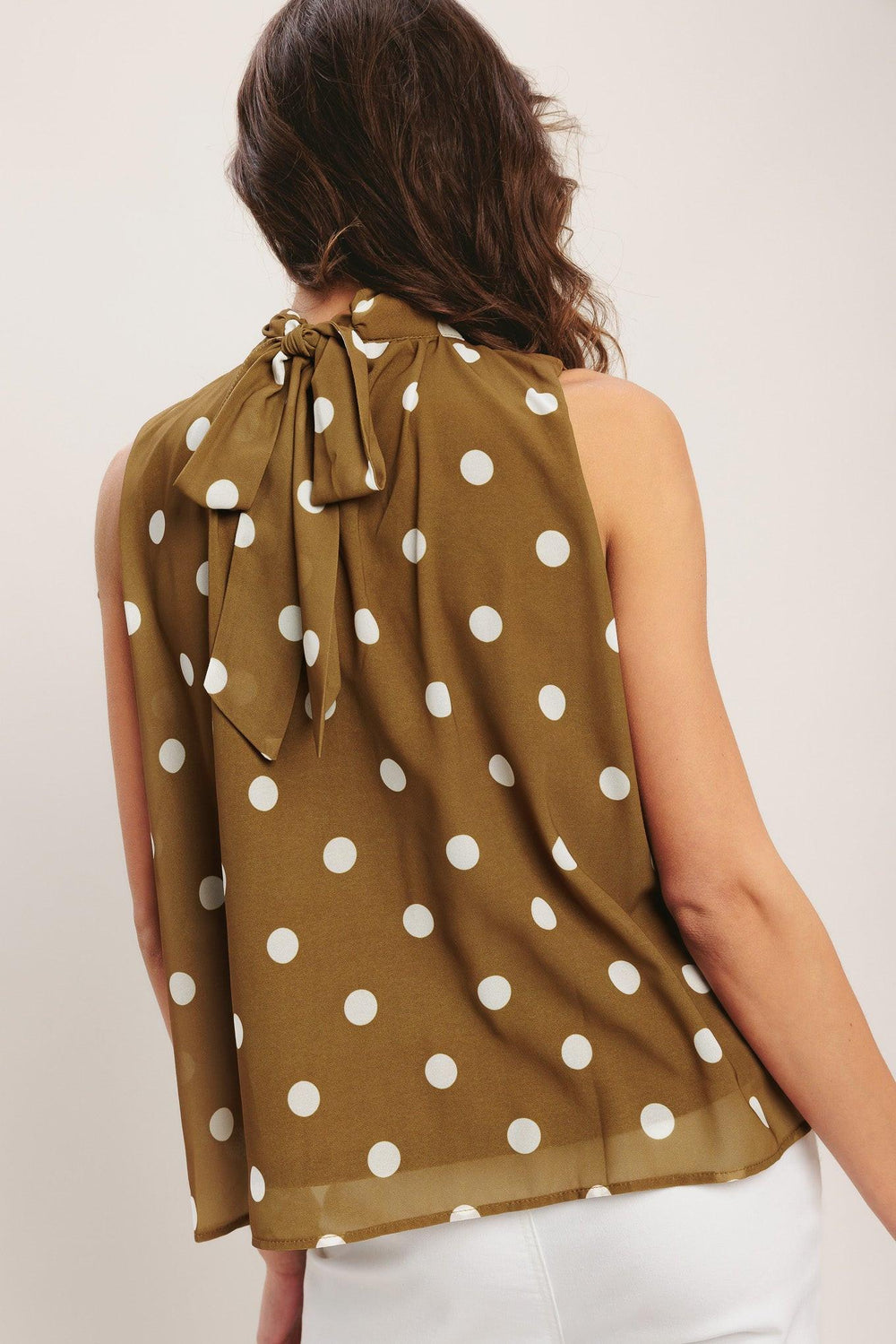 Retro Pop Dot Woven Top from KADOU Boutique