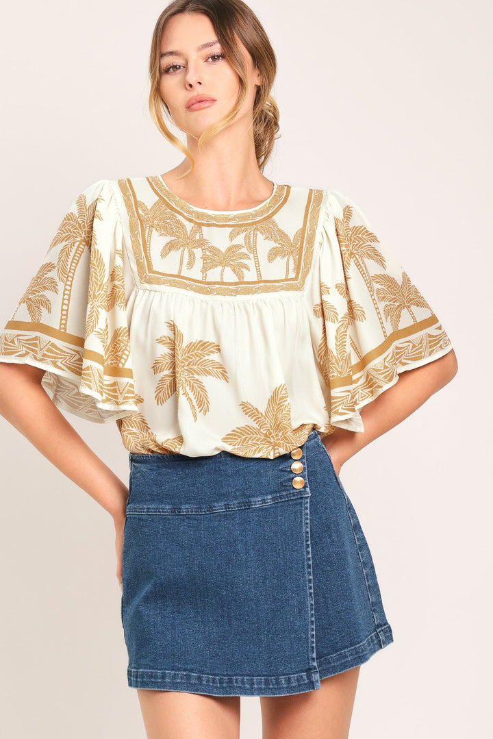Breeze Story Woven Top from KADOU Boutique