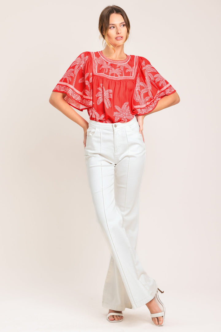 BREEZE STORY WOVEN TOP