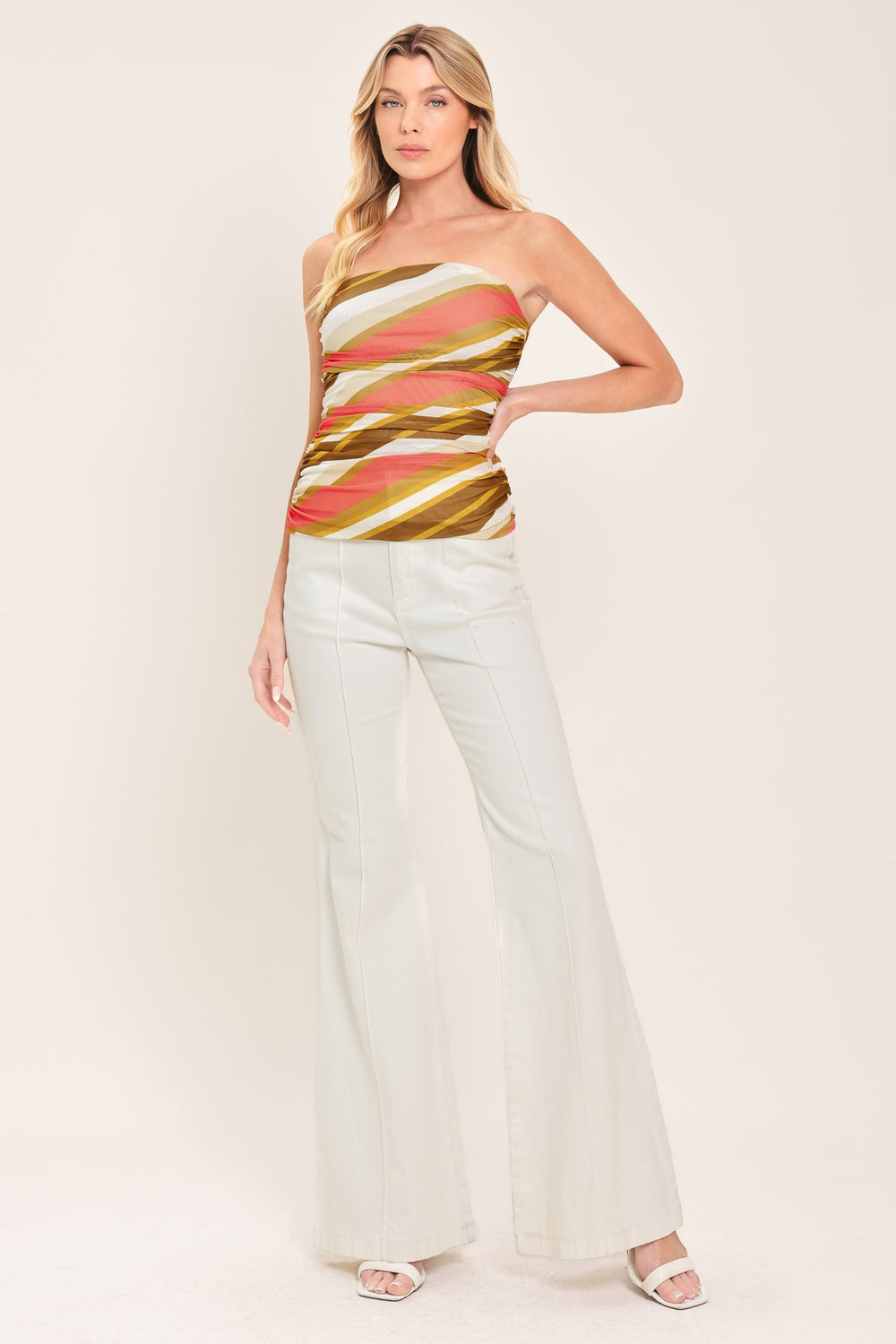 Sunkissed Mood Power Mesh Tube Top from KADOU Boutique