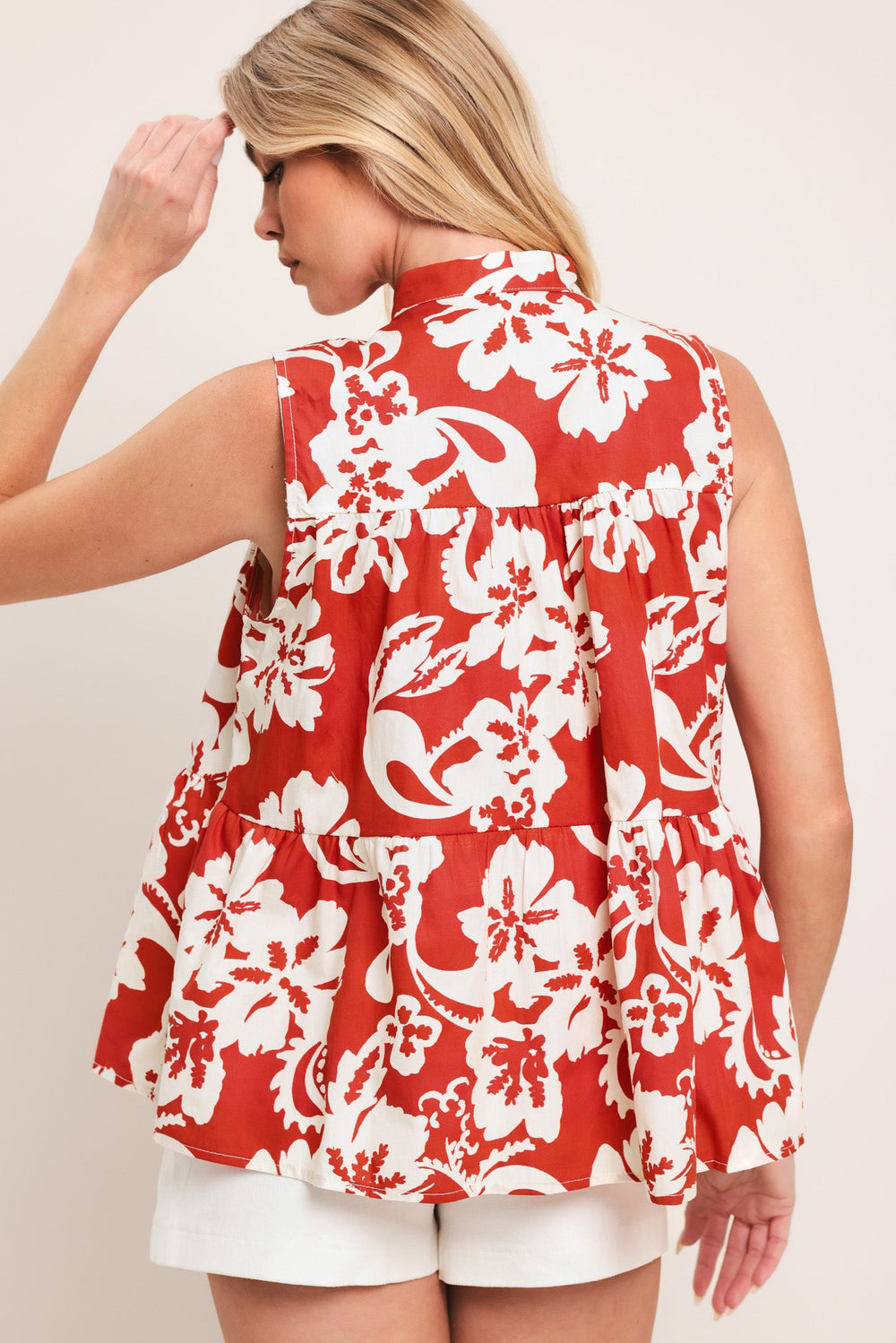 Sunset Bloom Woven Top from KADOU Boutique