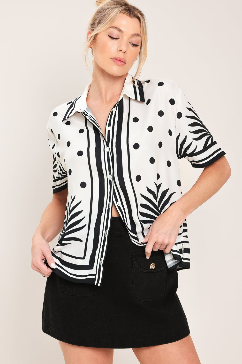 Vintage Resort Woven Top from KADOU Boutique