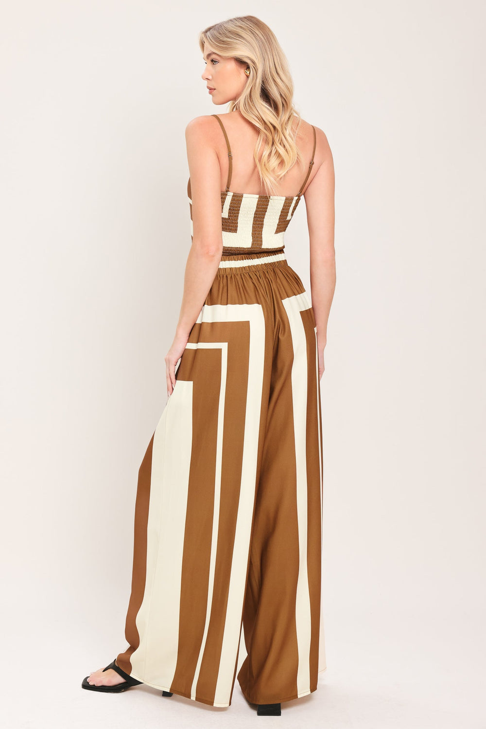 Luxe Coast Woven Top and Pant Set from KADOU Boutique