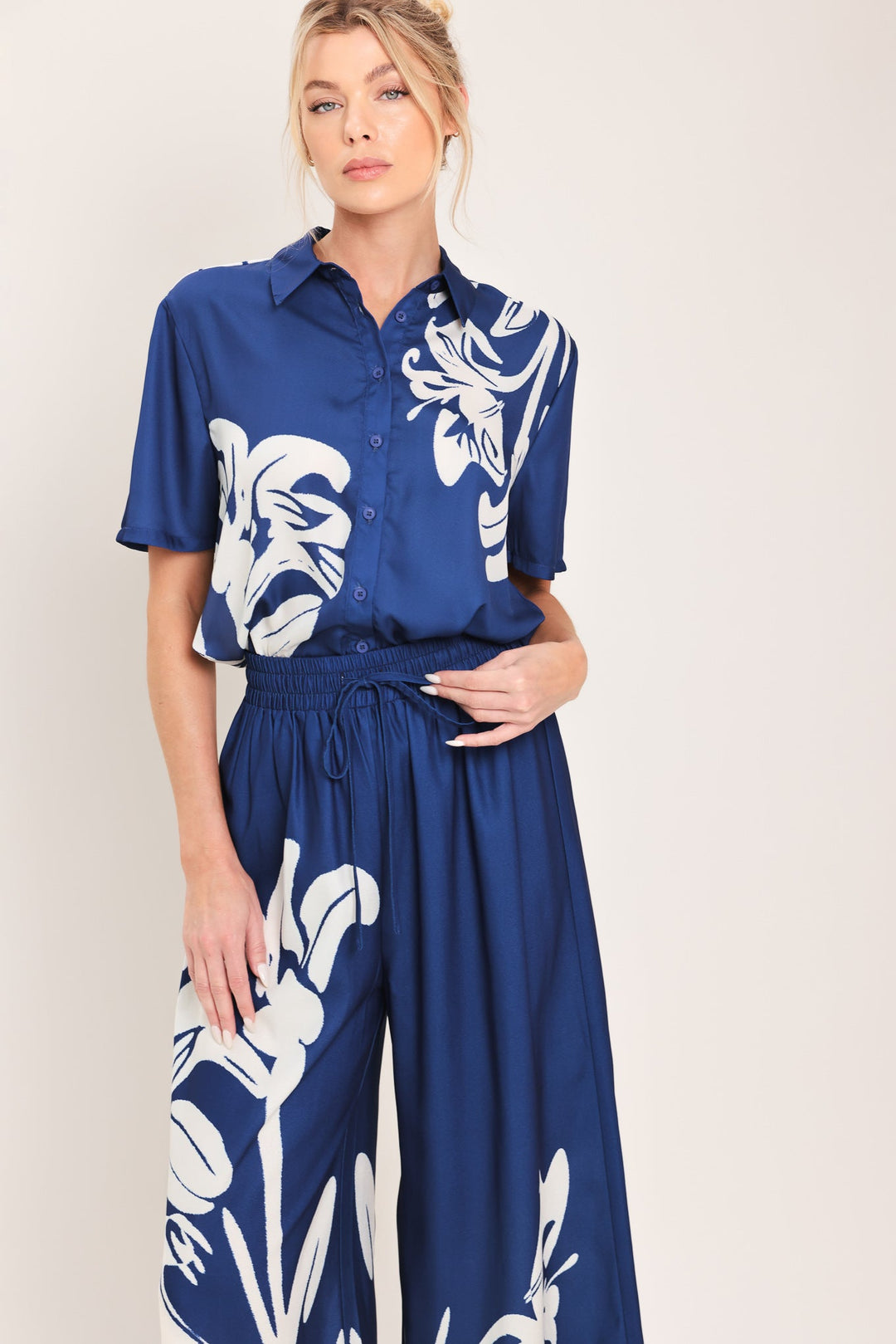 Coastal Bloom Woven Top from KADOU Boutique