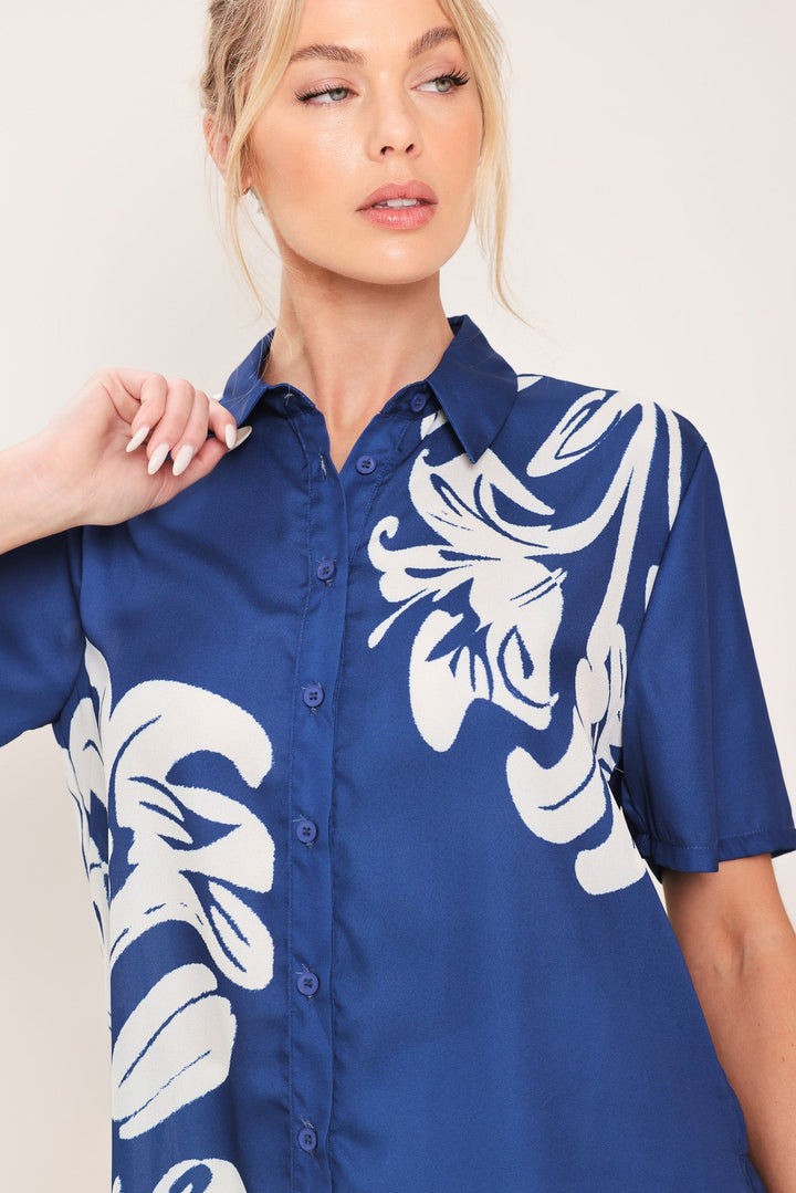 Coastal Bloom Woven Top from KADOU Boutique