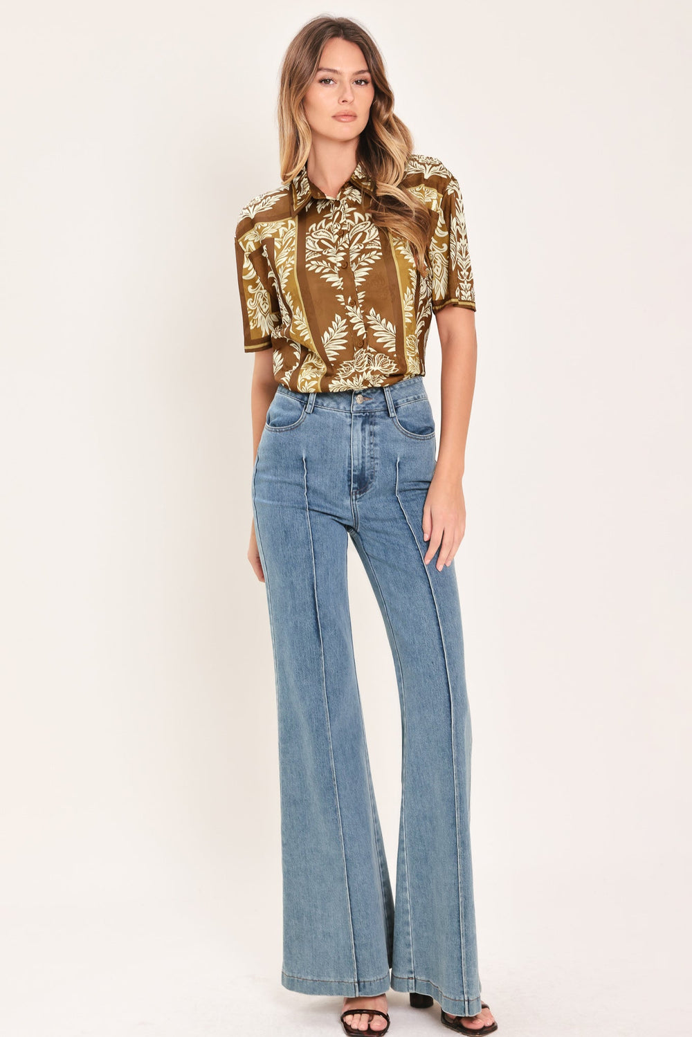 Vintage Manor Palazzo Woven Top from KADOU Boutique