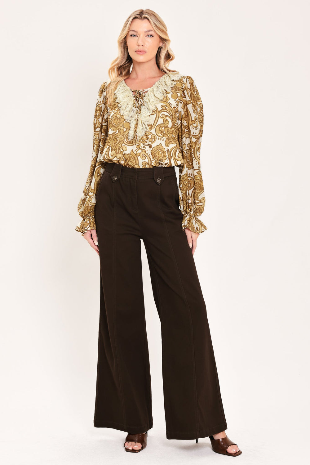 Buttercream Brocade Beauty Woven Top from KADOU Boutique
