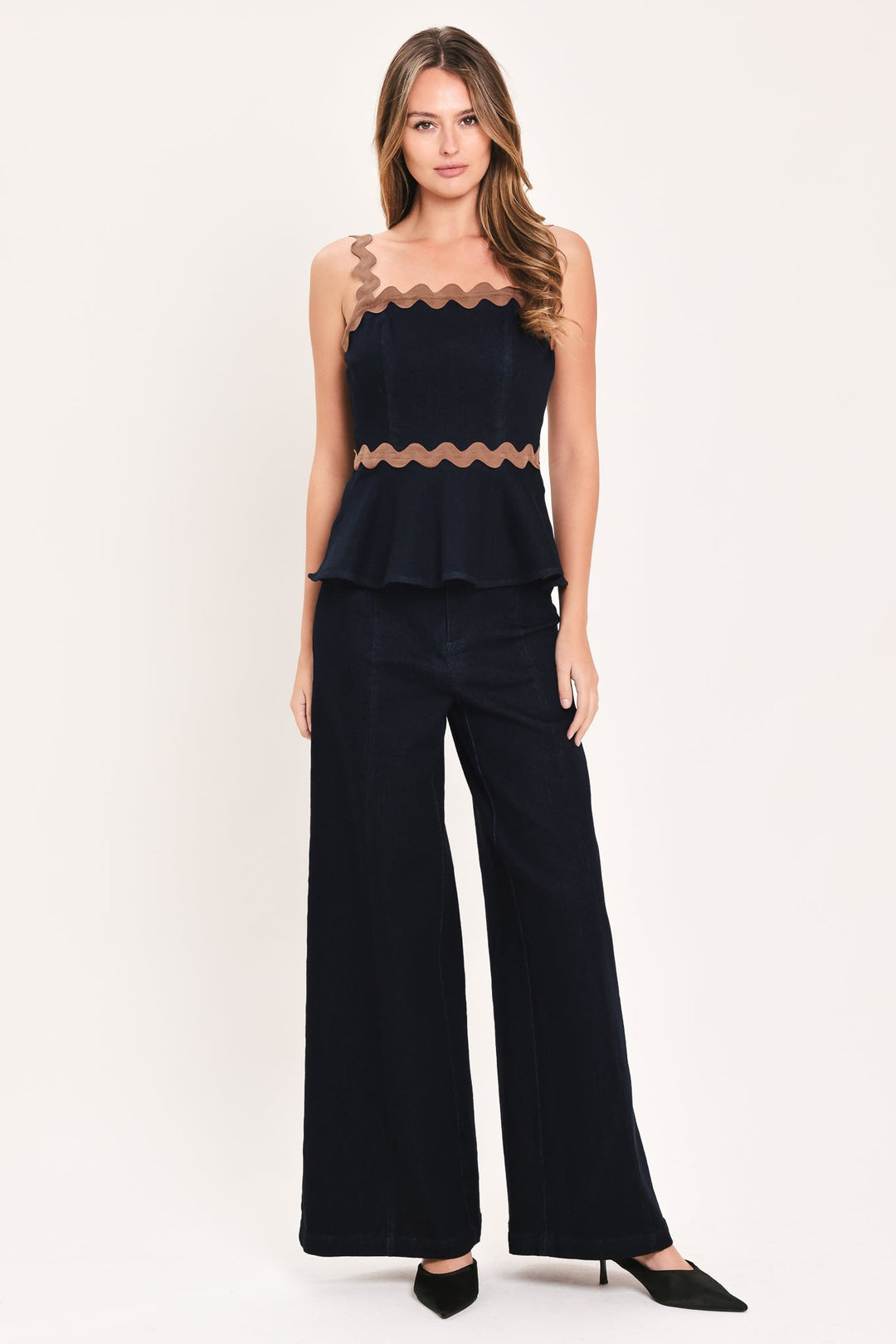 EVENING TIDE DENIM TOP