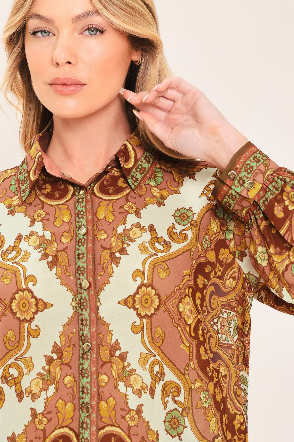 Paisley Palace Woven Top from KADOU Boutique