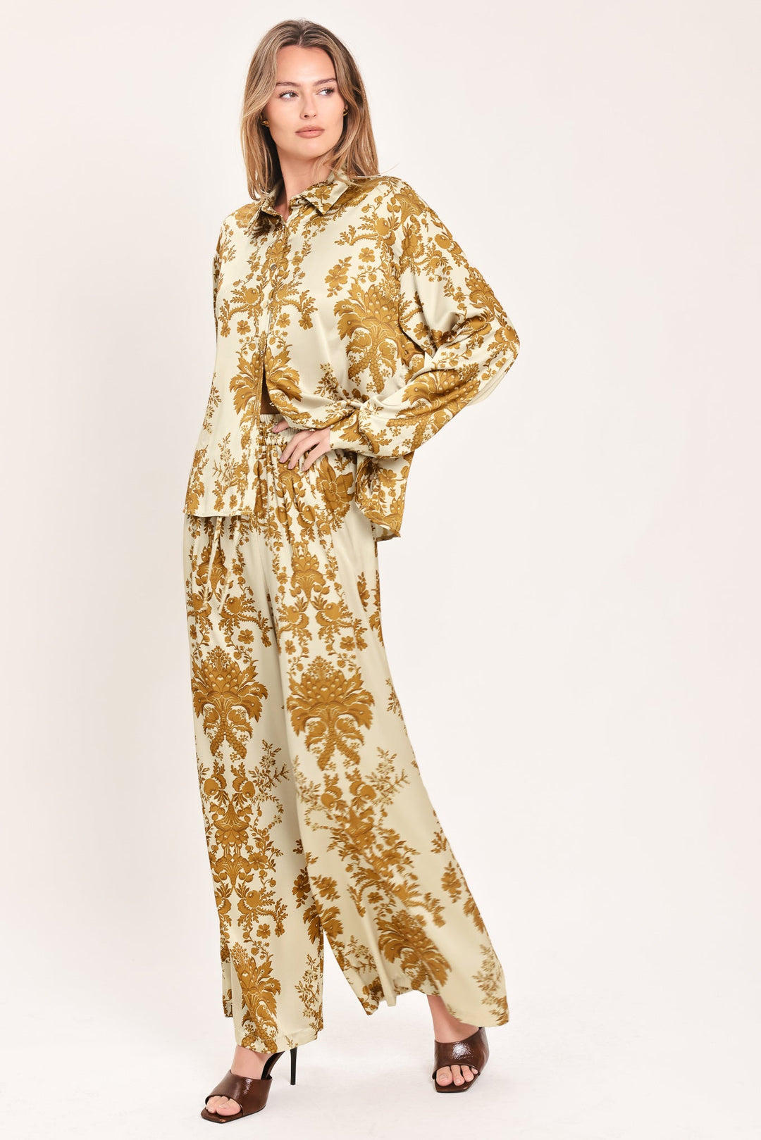 BAROQUE SUNSHINE WANDER WOVEN TOP
