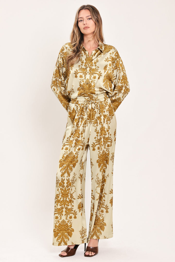 BAROQUE SUNSHINE WANDER WOVEN TOP