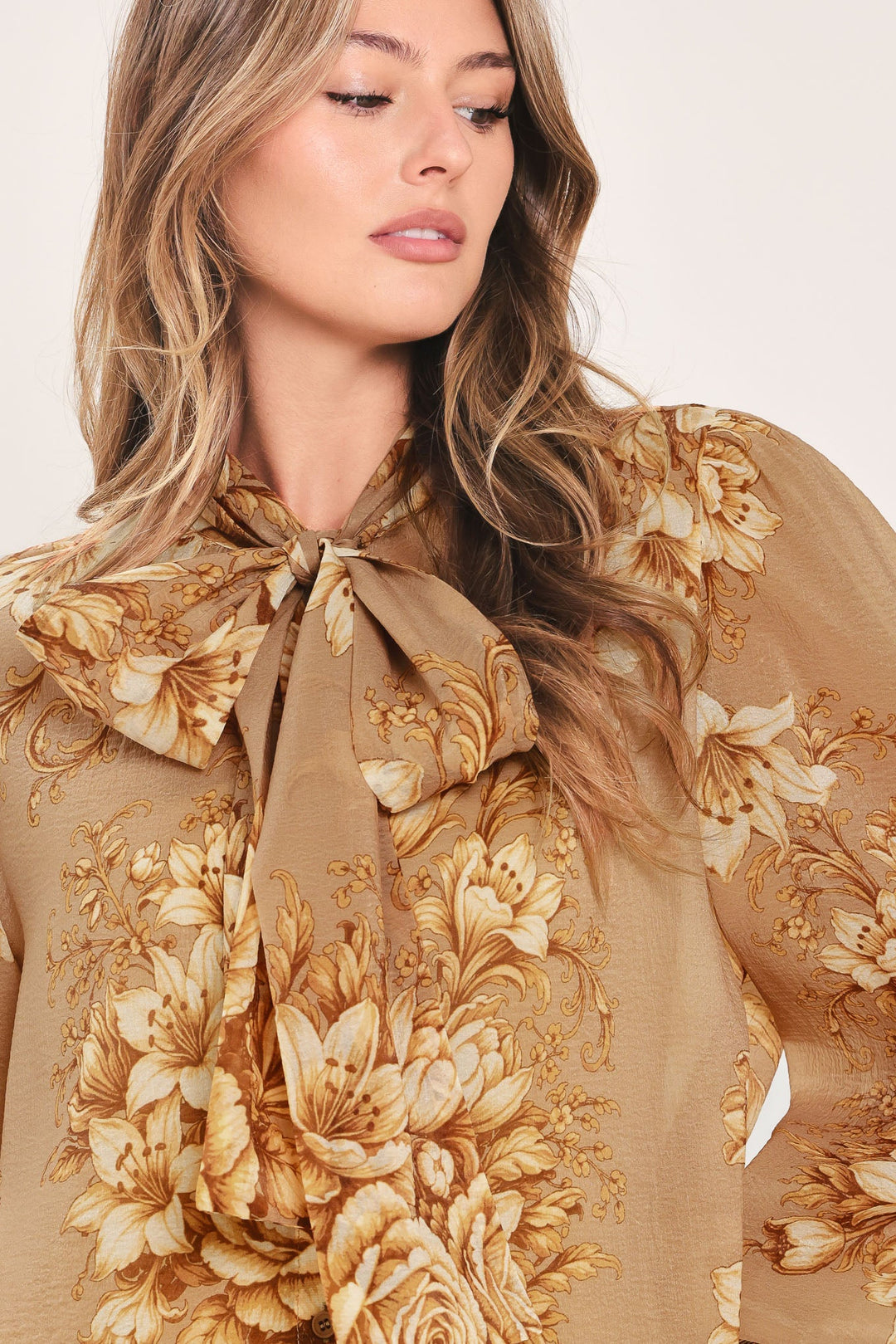 Moonlit Garden Bow Tie Blouse from KADOU Boutique