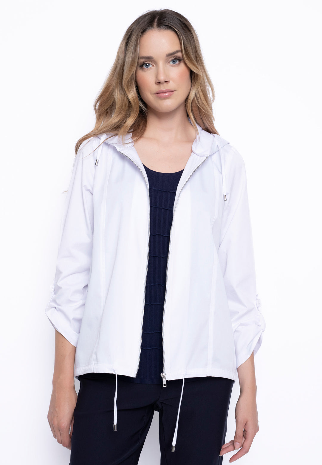 women's lightweight white jacket