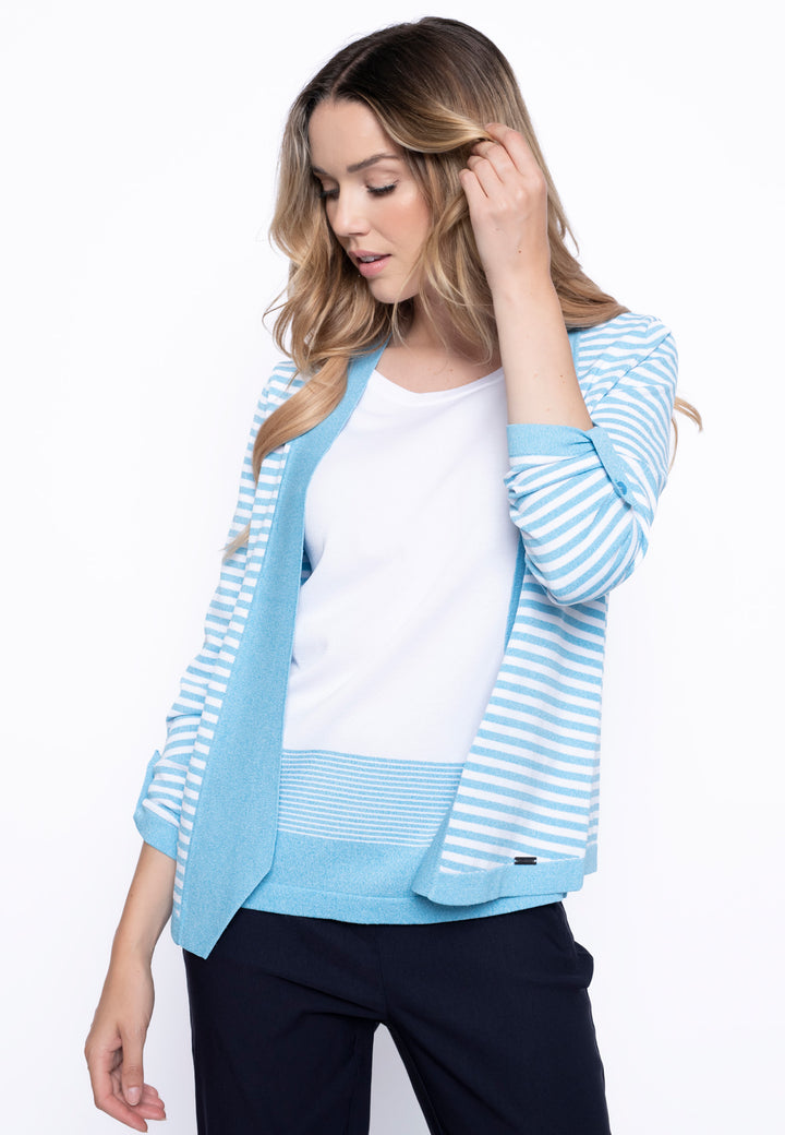 Open Front Stripe Jacket