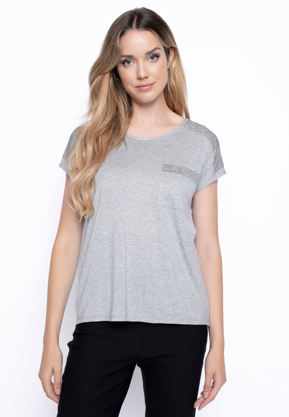 Rhinestone Embellished Top from KADOU Boutique