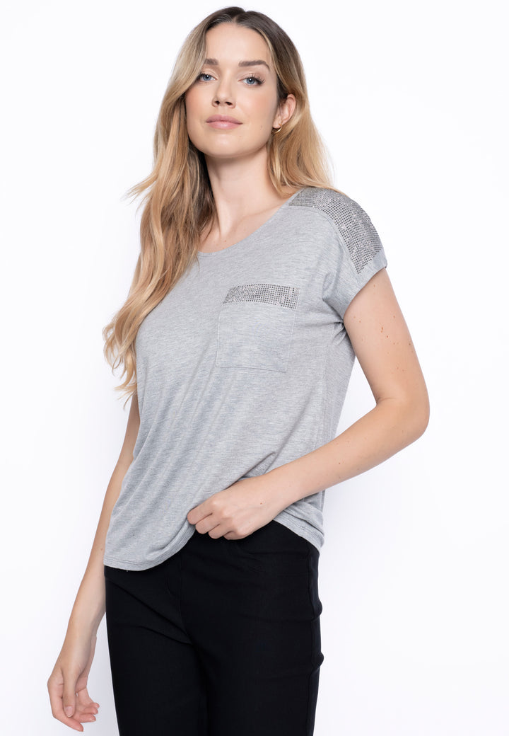 Rhinestone Embellished Top