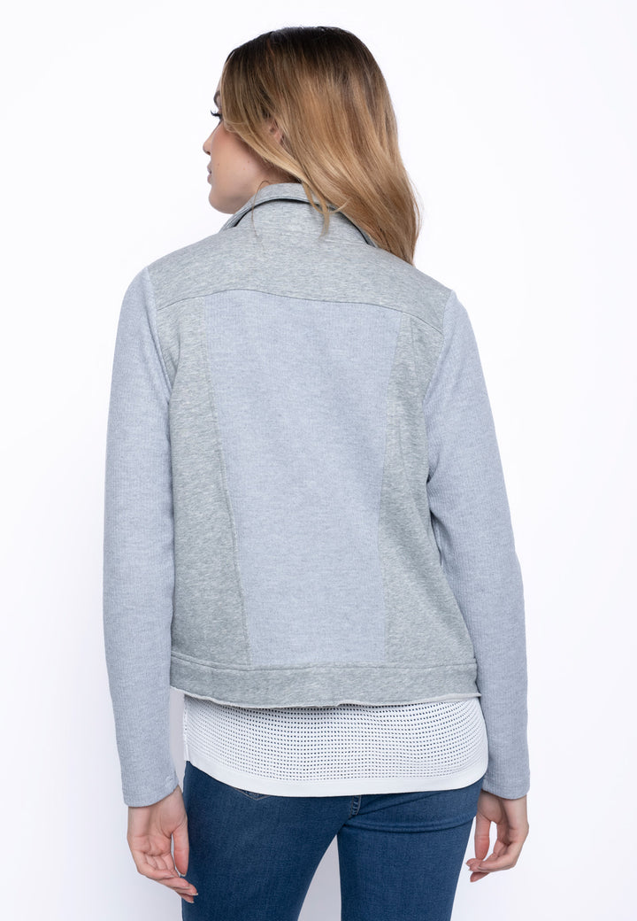 Rib Button-Up Jacket