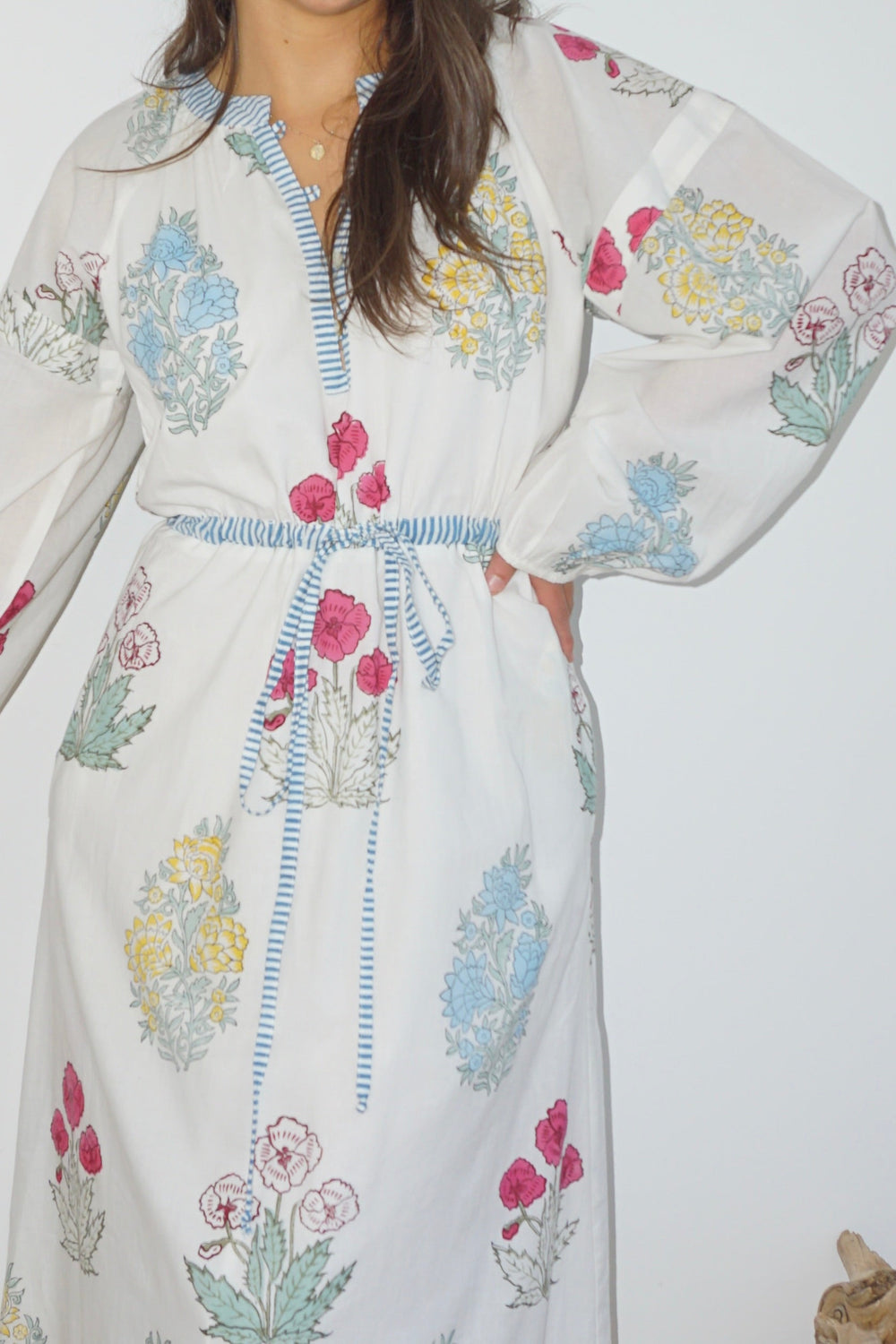Joel Maxi Dress in Mixed Floral from KADOU Boutique